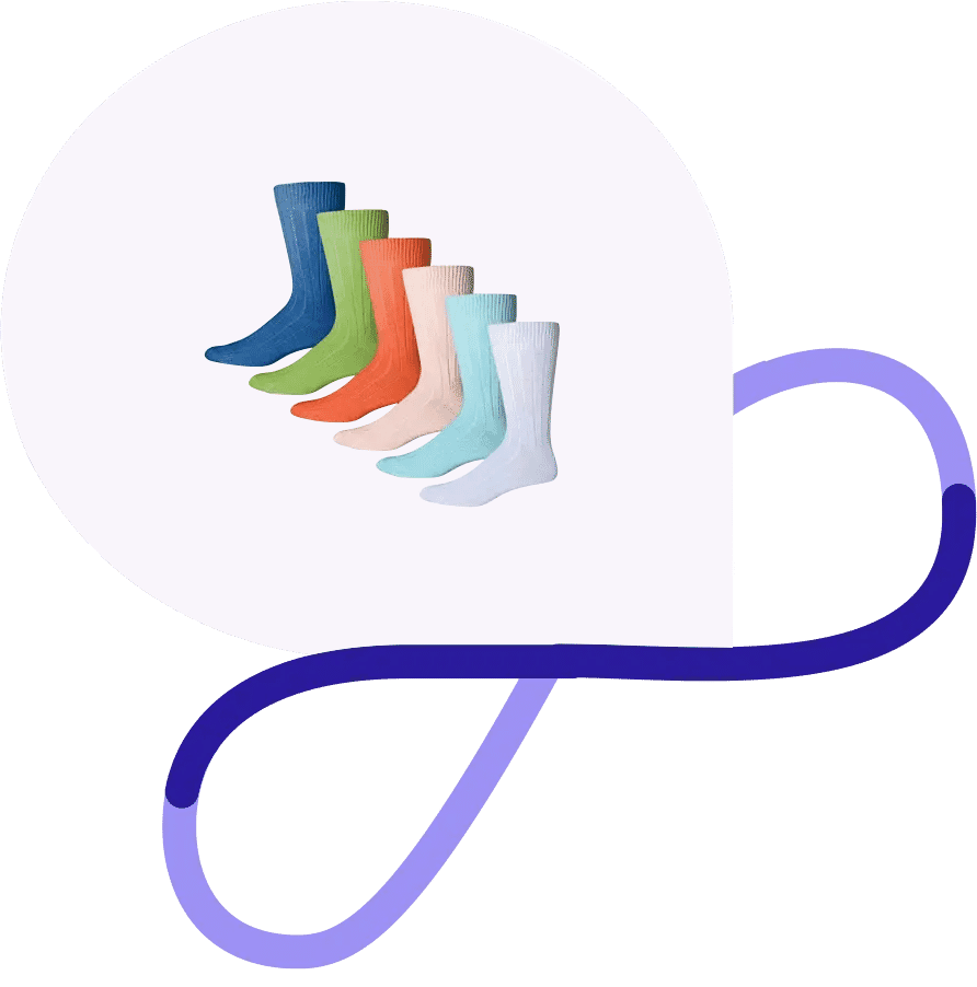 Photo showcasing vibrant product color variants edited for ecommerce.